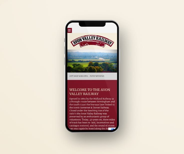 Avon Valley Railway Mobile Screenshot