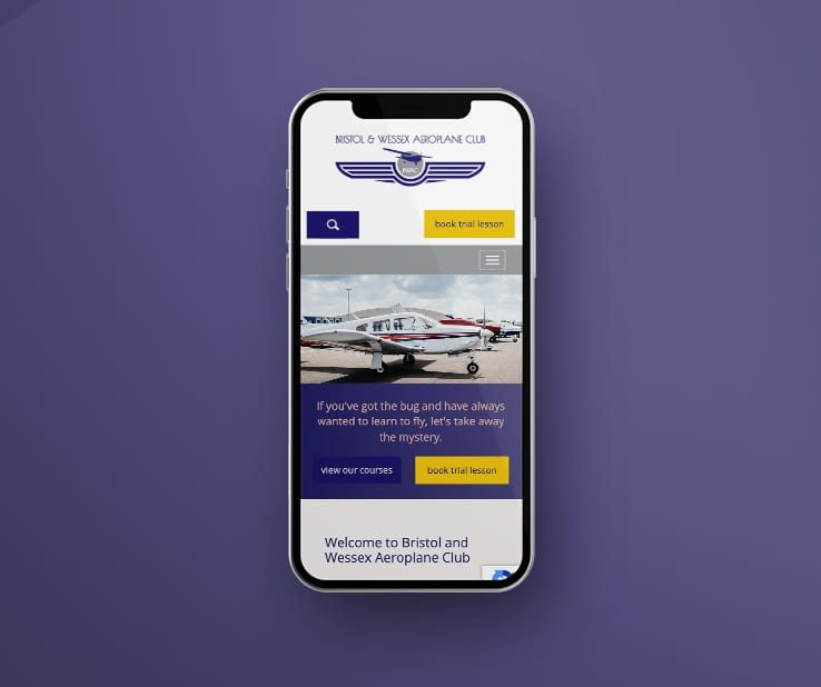 Bristol and Wessex Aeroplane Club Mobile Screenshot