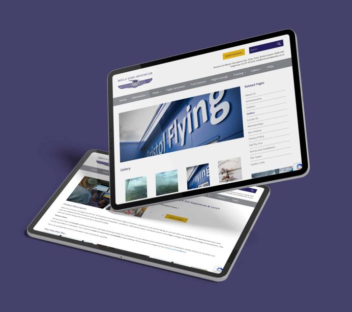 Bristol and Wessex Aeroplane Club Tablet Screenshot