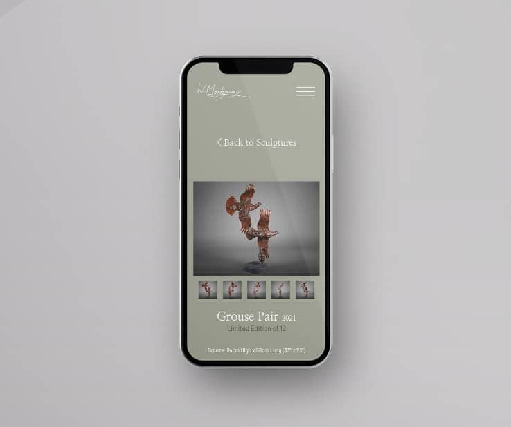 William Montgomery Sculpture Mobile Screenshot William Montgomery Sculpture Mobile Screenshot