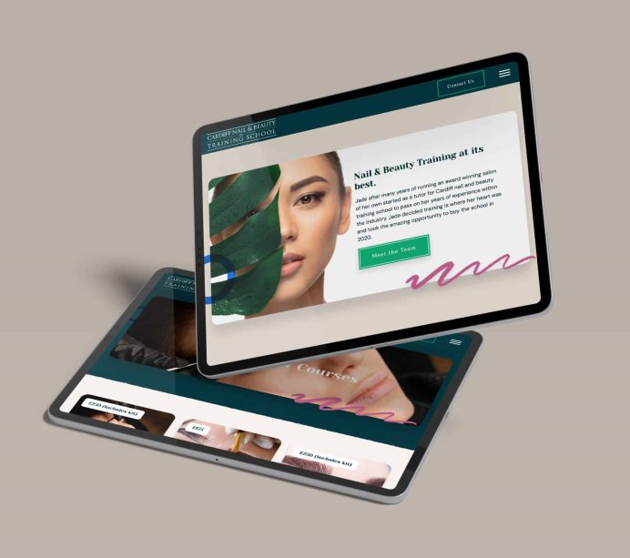 Cardiff Nail and Beauty Training School Tablet Screenshot Cardiff Nail and Beauty Training School Tablet Screenshot