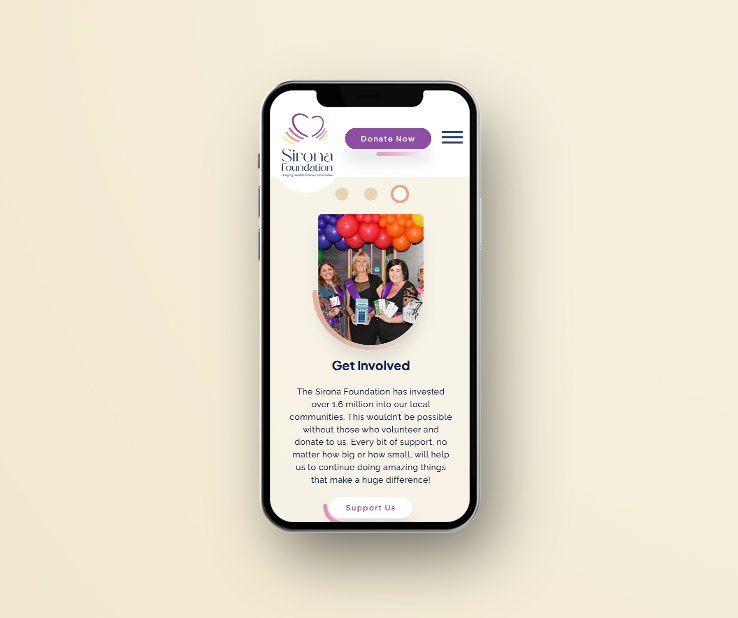 Sirona Foundation Mobile Screenshot