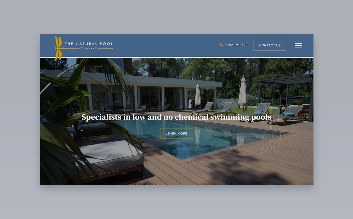 The Natural Pool Company Screenshot The Natural Pool Company Screenshot
